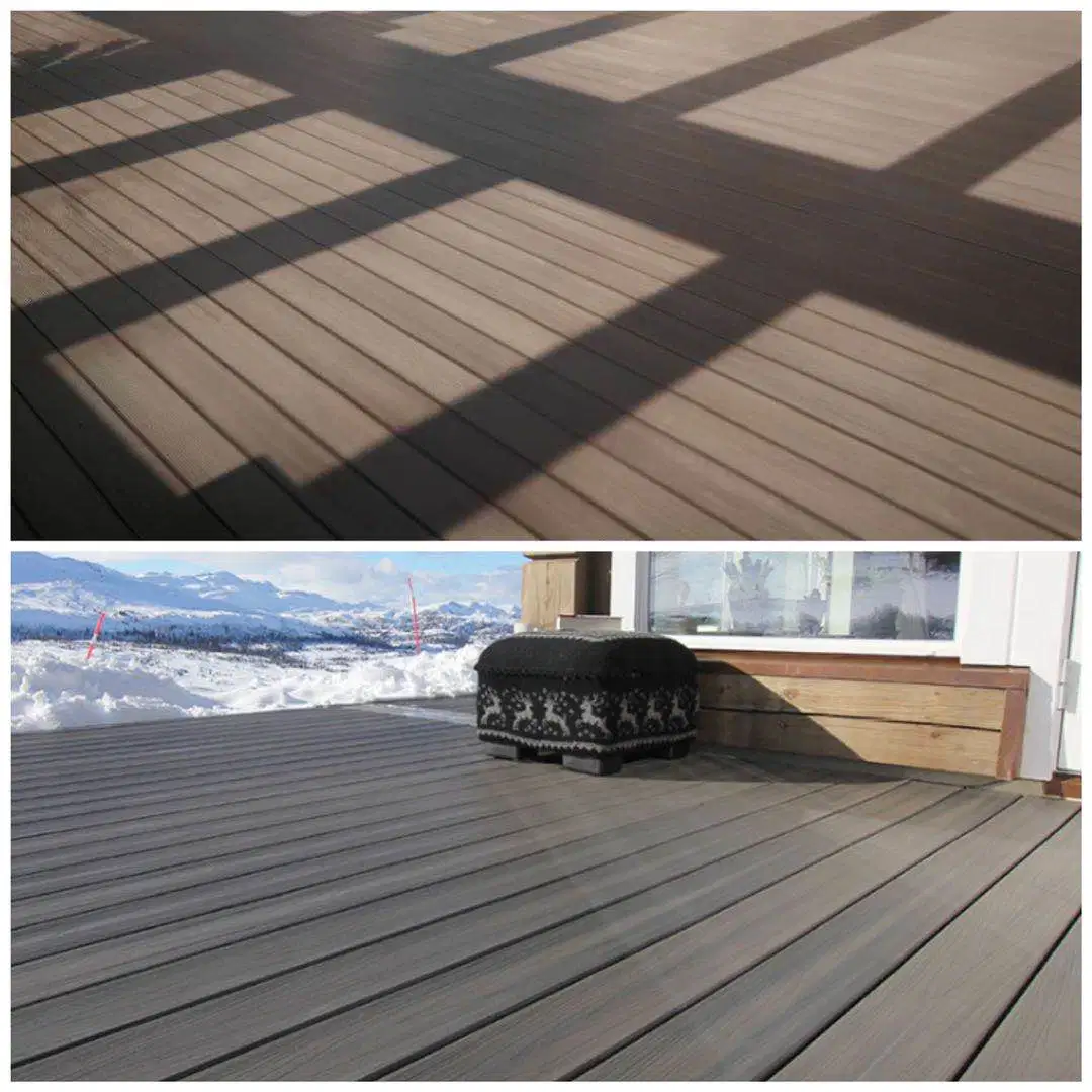 L'extérieur jardin en bois solide en plastique Composite Decking CMP 100% PVC Composite Decking / Outdoor Flooring