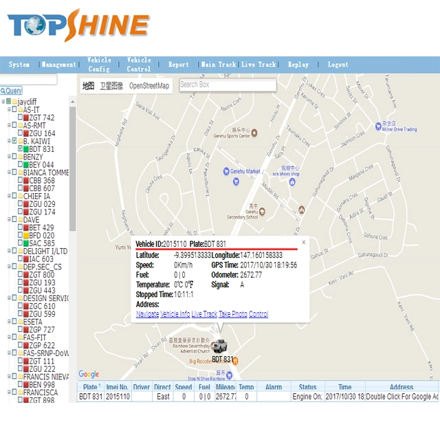 Système d'alarme de voiture anti-hicric bon marché avec GPS alarme de tremblement de voiture Système de verrouillage centralisé