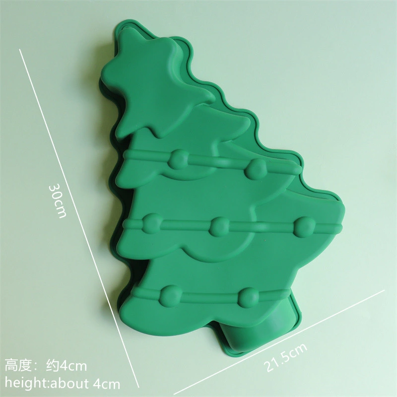 Custom Christmas Tree Snowflake Bell Silicone Cake Cookie Mold Fondant Holiday Decoration