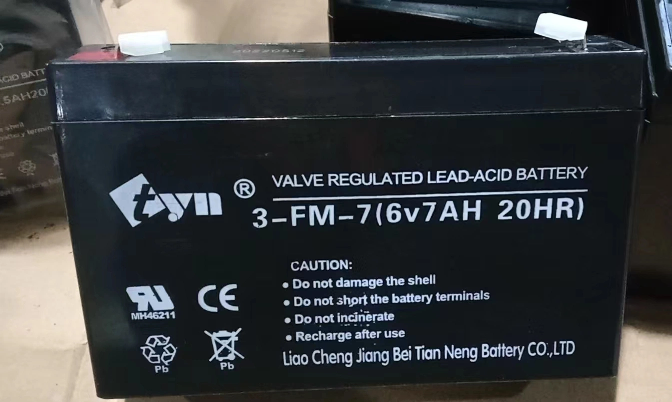 6V7ah Solar System Lead-Acid Gel Battery 6V7ah High-Purity Raw Materials