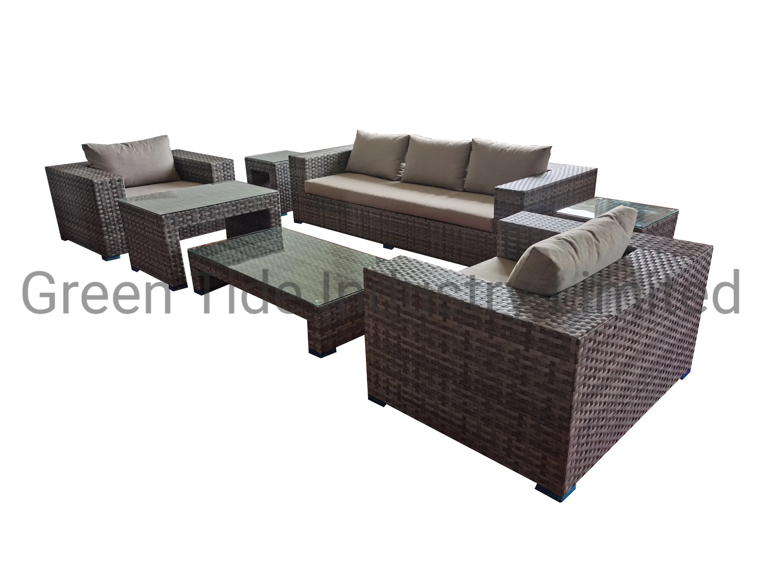 Outdoor Indoor Modern Hotel Terrace Rattan Sofa Garden Furniture