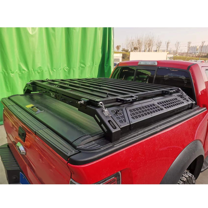 4X4 Pickup Aluminum Alloy Truck Bed Box Platform Rack for Dodge RAM 1500 Toyota Tundra Tacoma 2015+ 2021