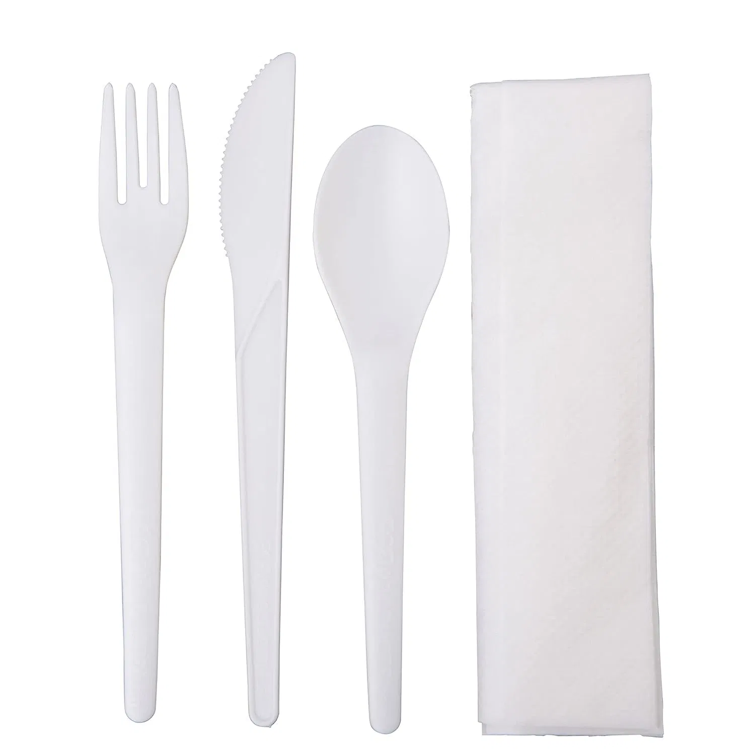 Eco- amistoso 100% compostable Cubertería Juego desechable biodegradable para la cena