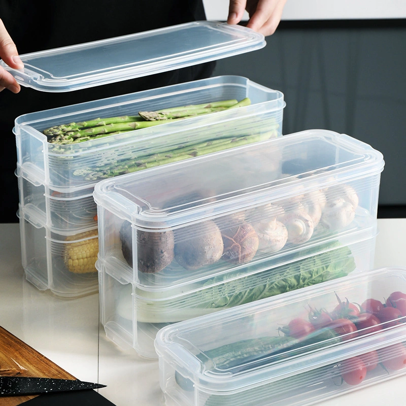 Japanese-Style Kitchen Three-Layer with Lid Egg Dumplings Food Storage Refrigerator Preservation Box