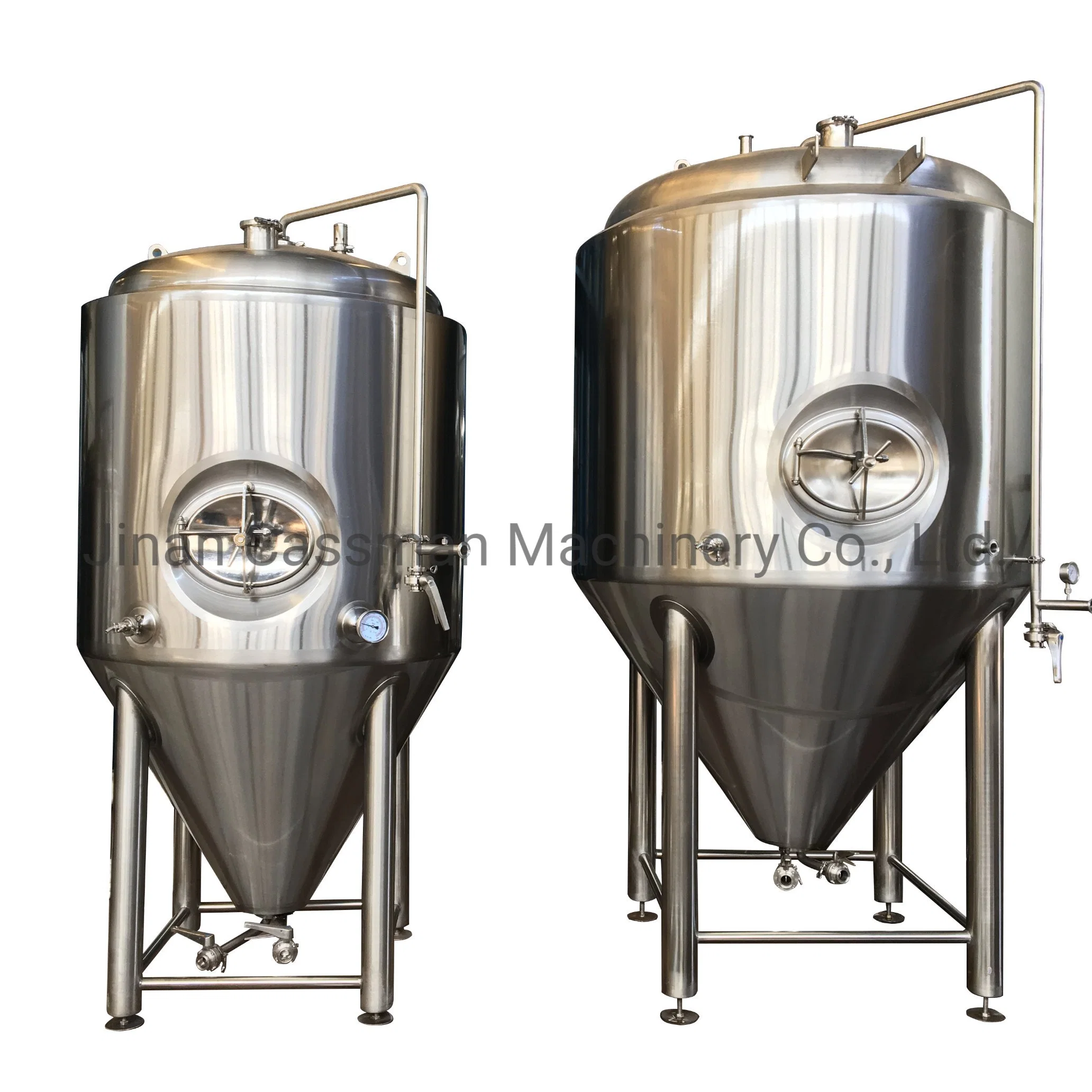 Cassman SUS304 Steam Heating 2 Vessels 1000L Pub Brewery Equipment