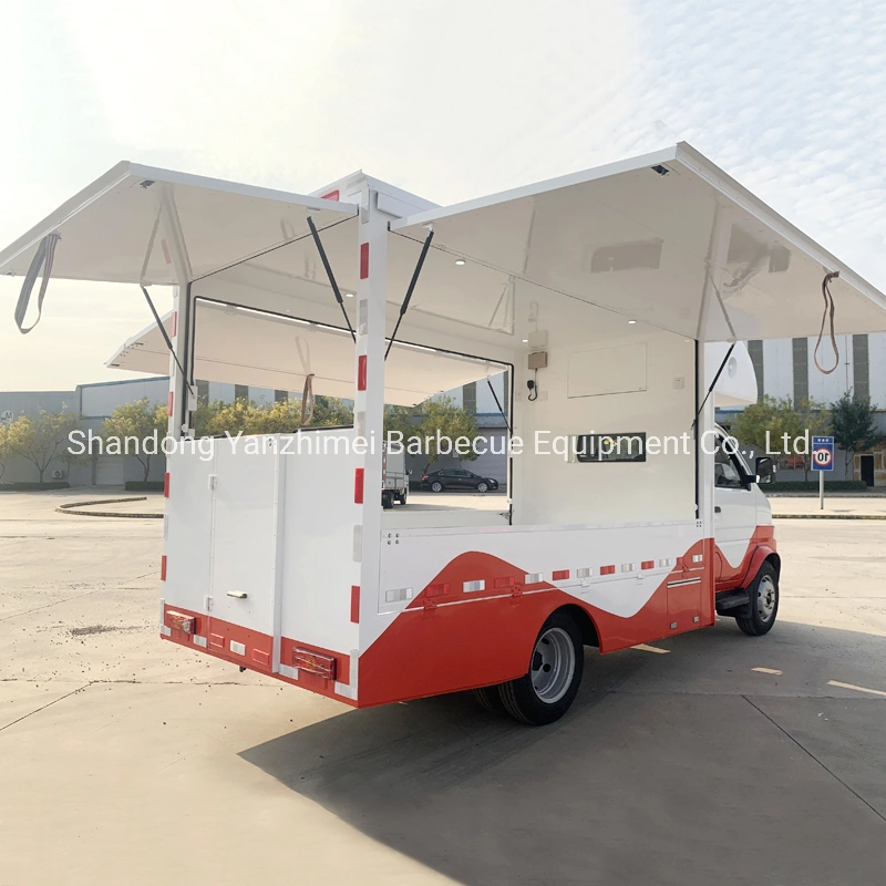 Mobile Dining Car Gasoline Engine Fast Food Truck for Sale