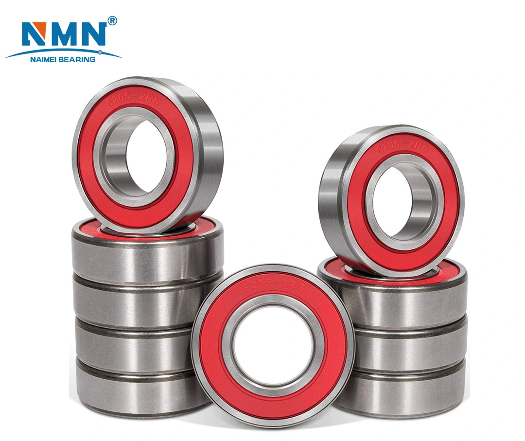 10 Pack 6205-2RS Double Rubber Seal Bearing, Pre Lubricated, Stable Performance