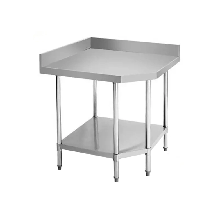 stainless steel working station unit kitchen island with back splash