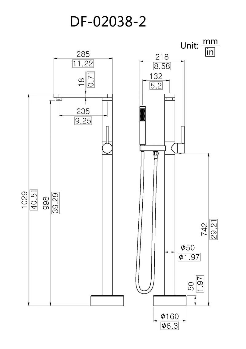 New Design Luxury Bathing Shower Brass Faucet Bath Tubs Showers