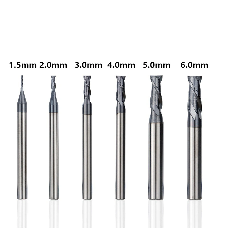 Herramientas de corte de carburo sólido D4/D5/D6/D8 para el molino de final de metal