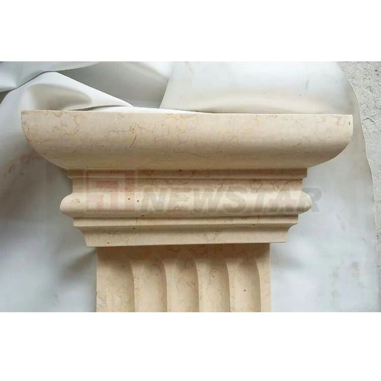 Interior Decoration White Marble Wall Tiles Roman Column Wall Panel Decoration