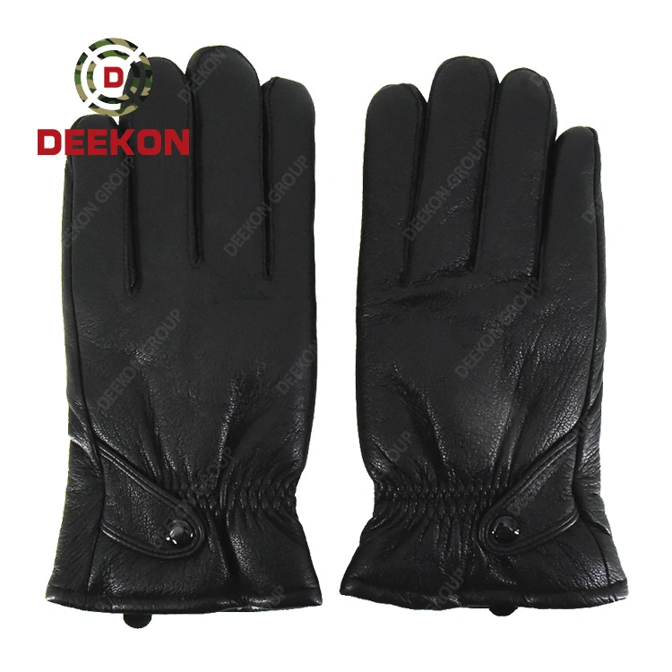 Manoplas de cuero de calidad superior Guantes de invierno de piel de oveja