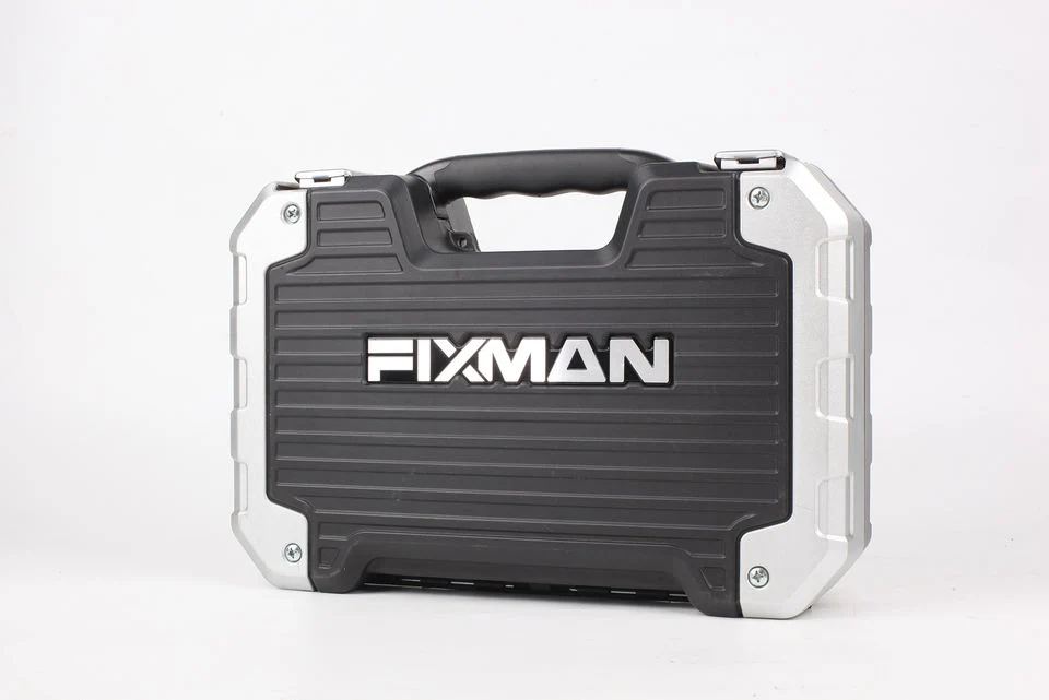 Fixman Tools Set Toolbox Professional Auto Repair Tool 124PCS 1/2"&amp;1/4" Dr. Socket Tool Set Bt124
