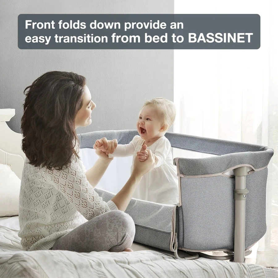 Baby Adjustable Bedside Bassinet Crib Co Sleeping Safety Cot