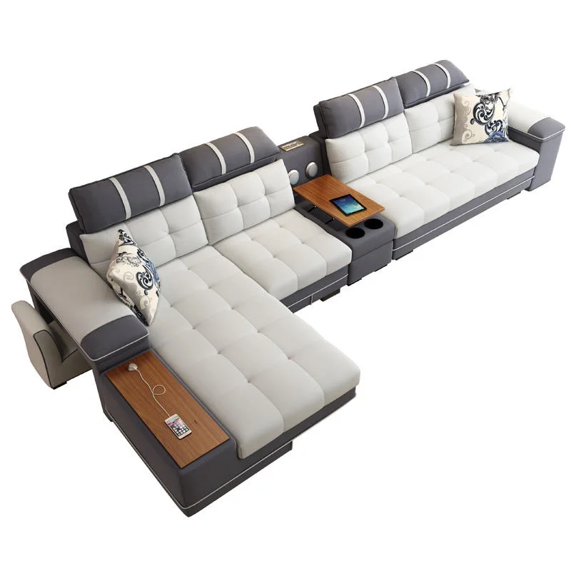 Cy Furniture Sectional Sofa Bed Fabric Living Room Sofa Set