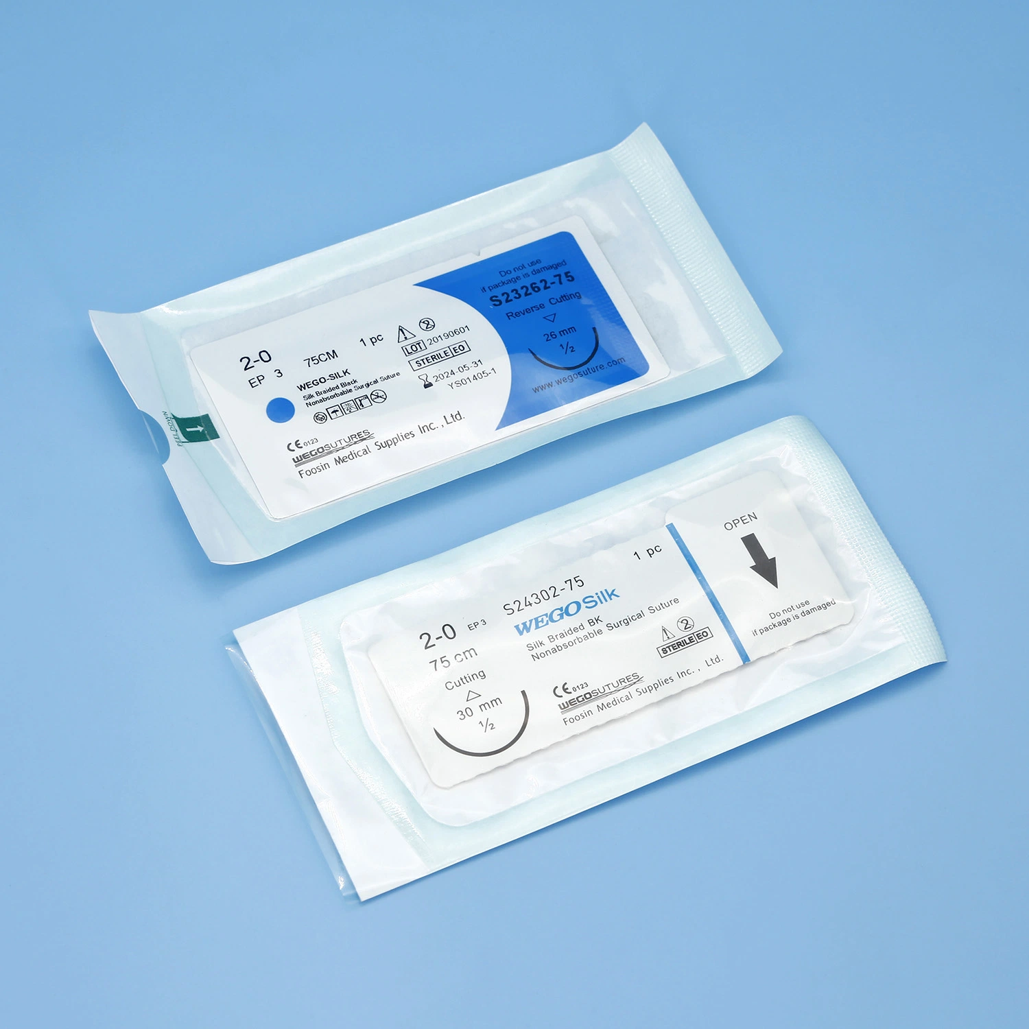 Wego Black Color Silk Surgical Suture Products