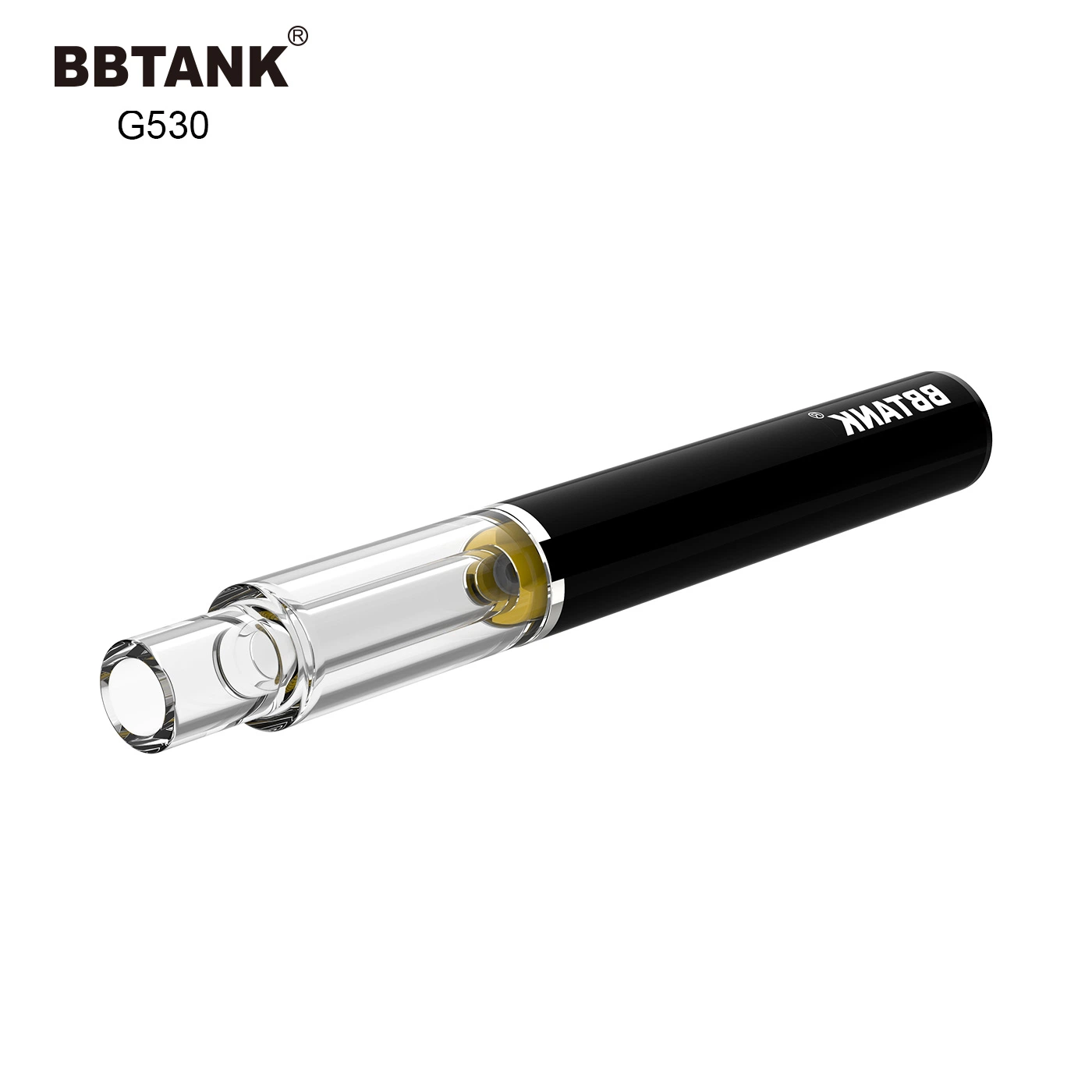 Full Quartz Pen Style Vape Cartridge Bbtank Thick Oil Pen Rechargeable Electric Cigarette Oil Pen