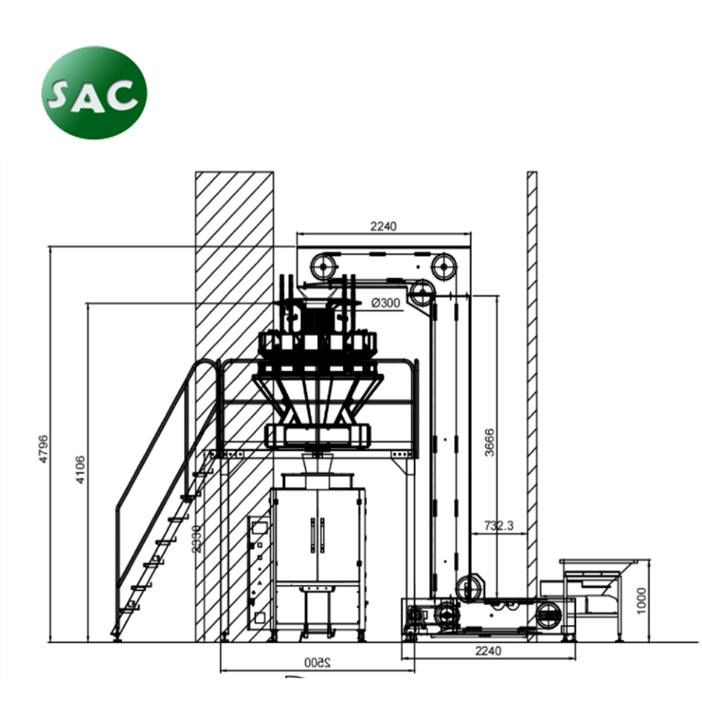 Fully Automatic Multifunction Vertical Rice Grain Nut Popcorn Potato Chips Nitrogen Packing Machine