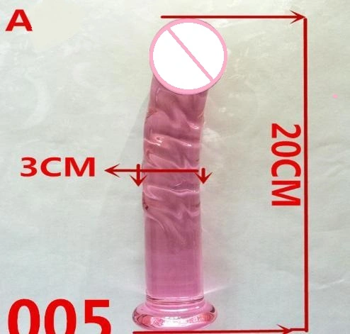 Puxar o vidro engastadas Dildo com vidro fêmea pénis e vidro Consolador sexo