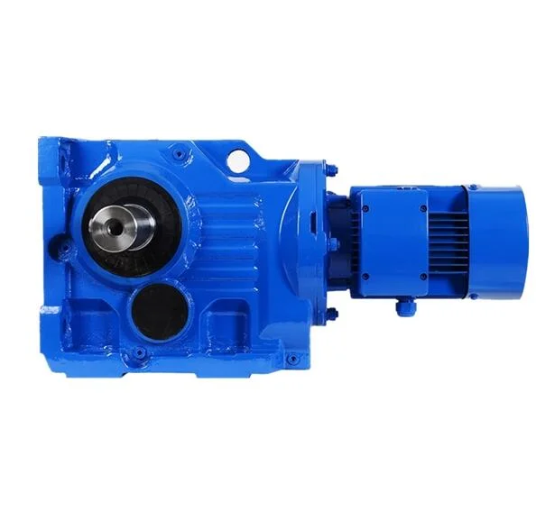 Right Angle Shaft Helical Gear Motor Combination with Worm Wheel