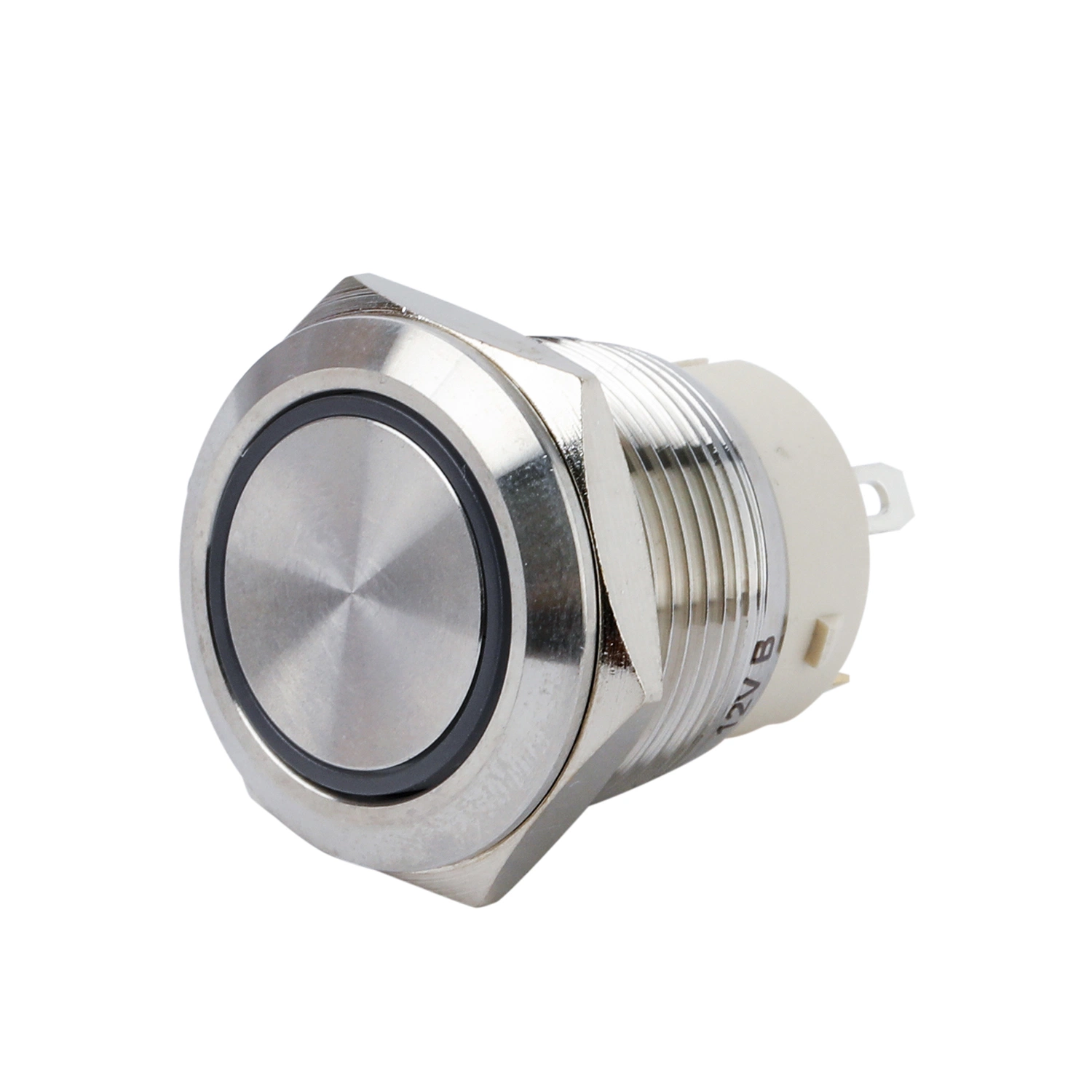 Qn 19mm Momentary Latching DC 12V LED Waterproof Metal Push Button Switch