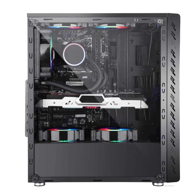 Hot Sale ATX Gaming Case piezas de computadora PC Case Con diseño de malla de acero