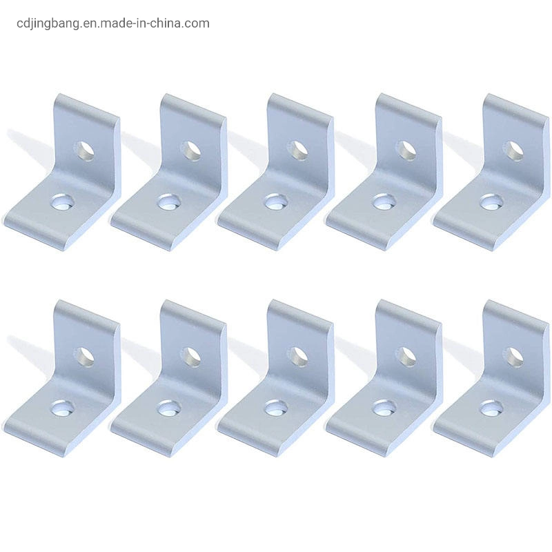 Custom Aluminium Profile Flat Right Corner Connect Angle Bracket