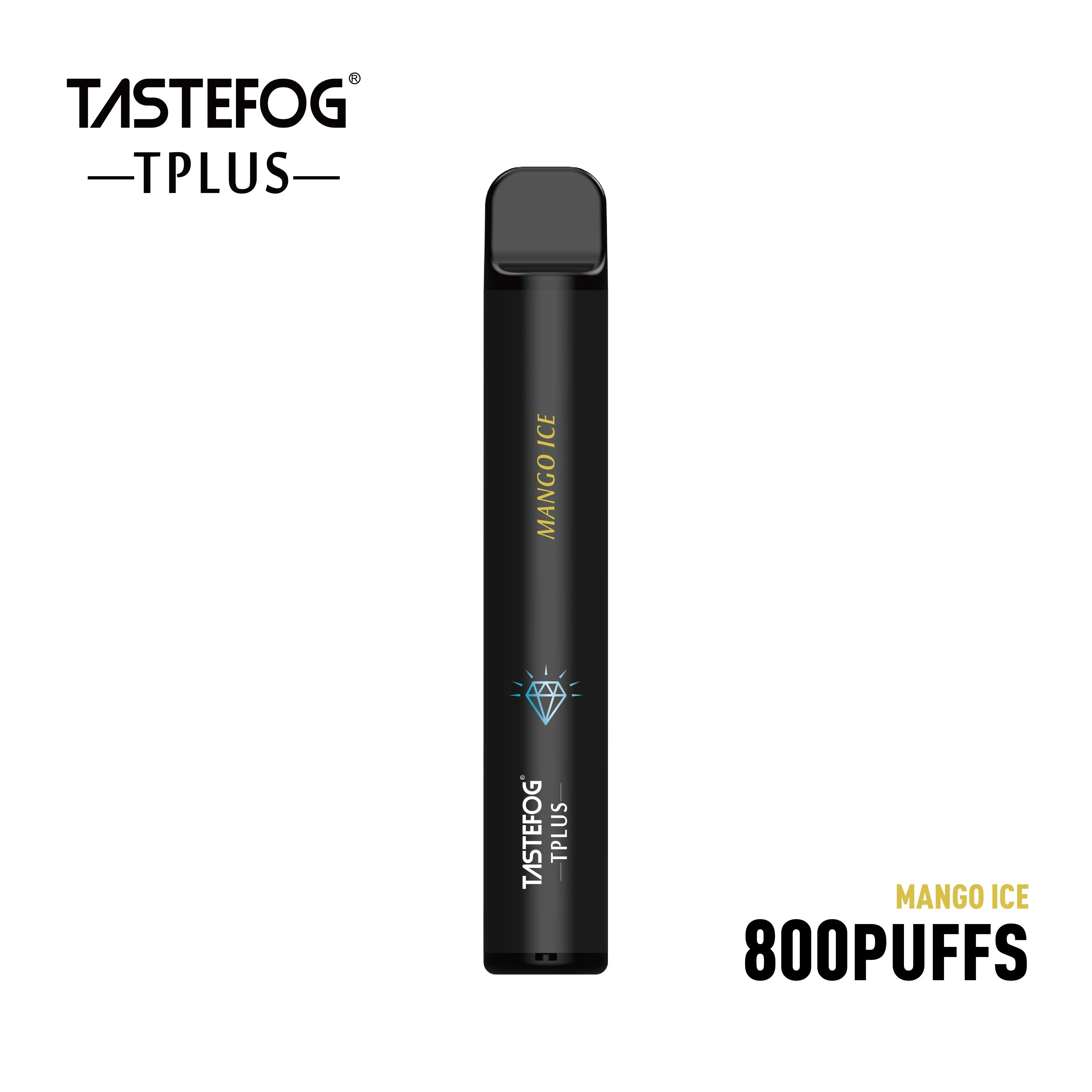 Vapes desechables 800 inhalaciones de Vape desechable cigarrillos electrónicos Tastefog Tplus Pluma el motor de arranque