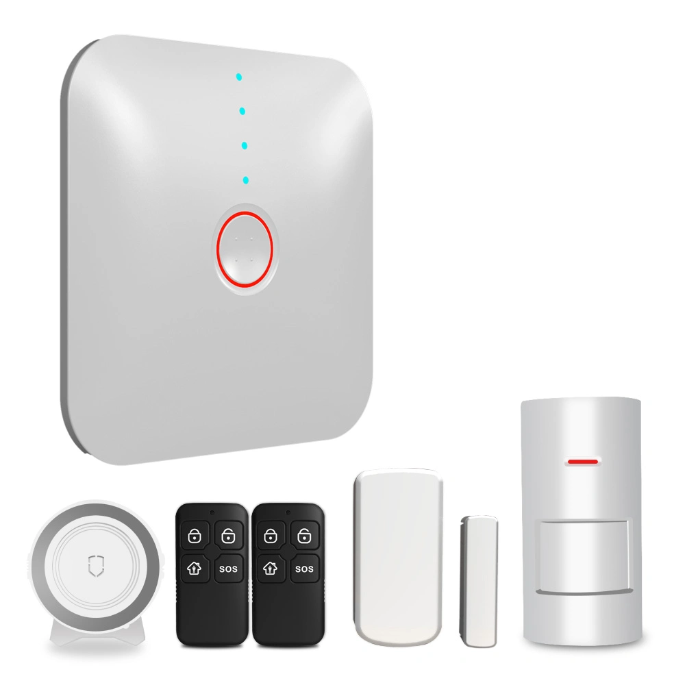 Wi-Fi Seguridad bricolaje hogar GSM Sistema de alarma antirrobo con Ios/Android App, empujar el SMS de alarma a través de Wi-Fi Yl-007WS1n