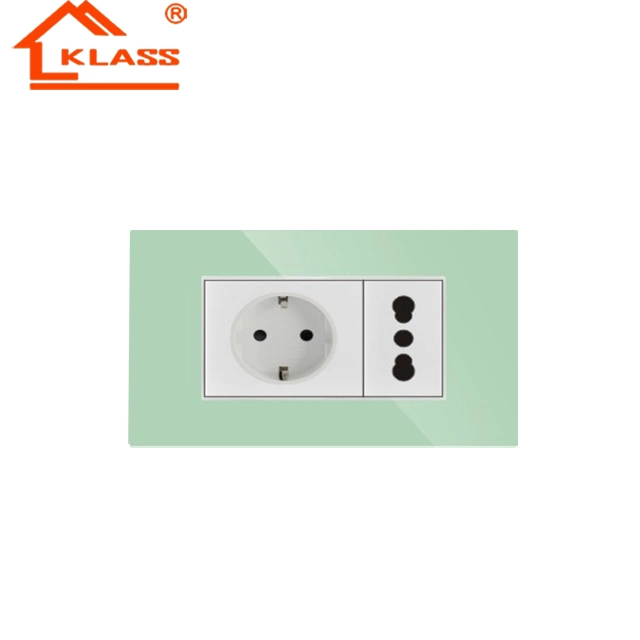 Unique Design 16A Germany Socket+1 Gang 1 Way Easy to Install