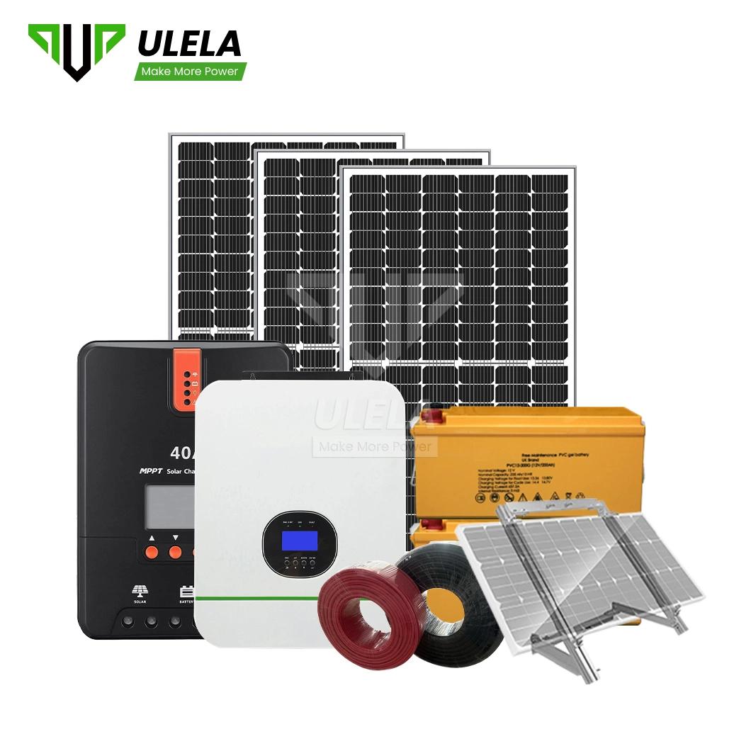 Système d'énergie solaire hybride Ulela 10 kw échantillon d'usine disponible hors fonction Le réseau électrique systèmes d'énergie solaire Chine photovoltaïque