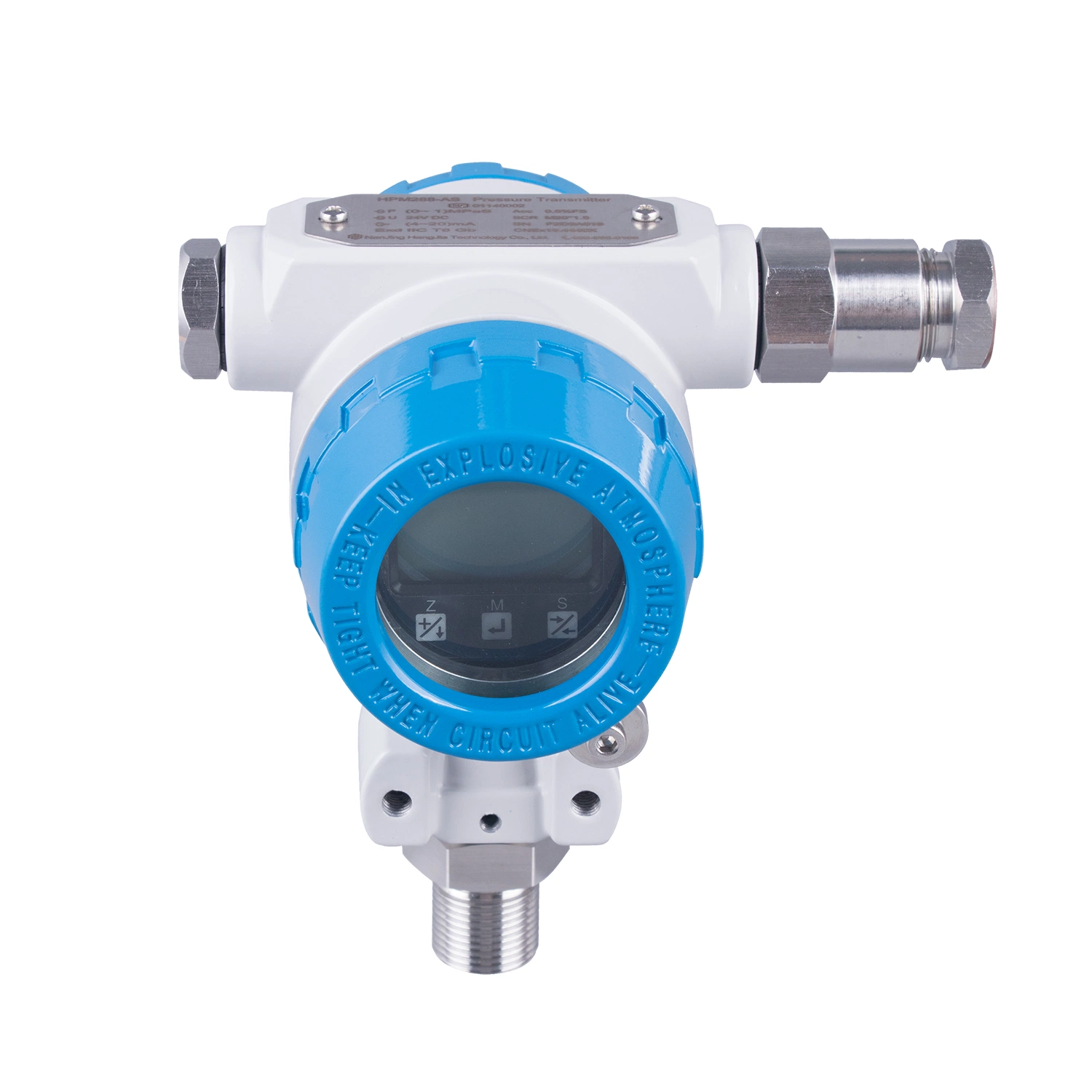 Explosion Proof Pressure Transmitter With Digital Display Protective Shell