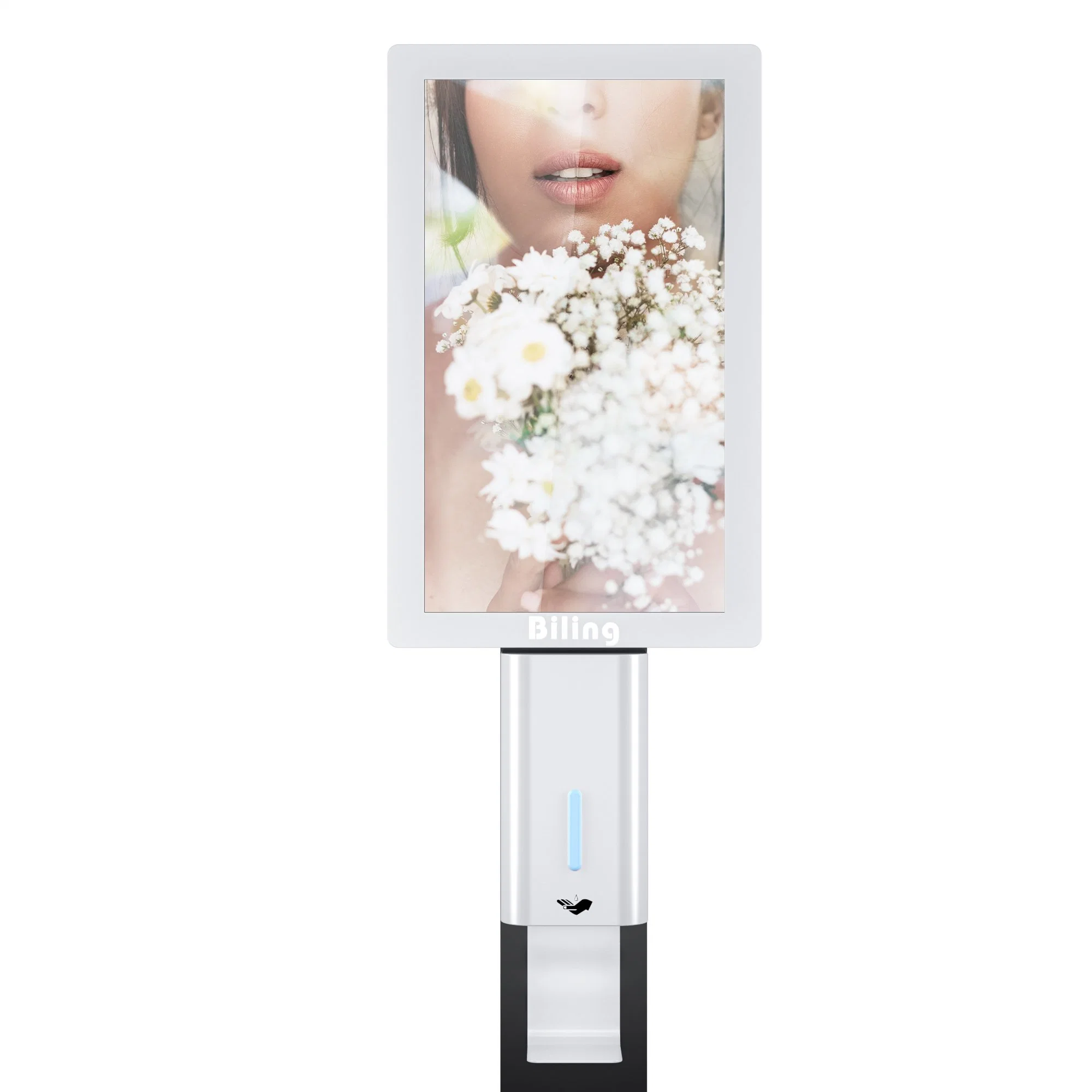 Standing Ad Player Sanitizer Screens Digital Signage Hand Sanitizer