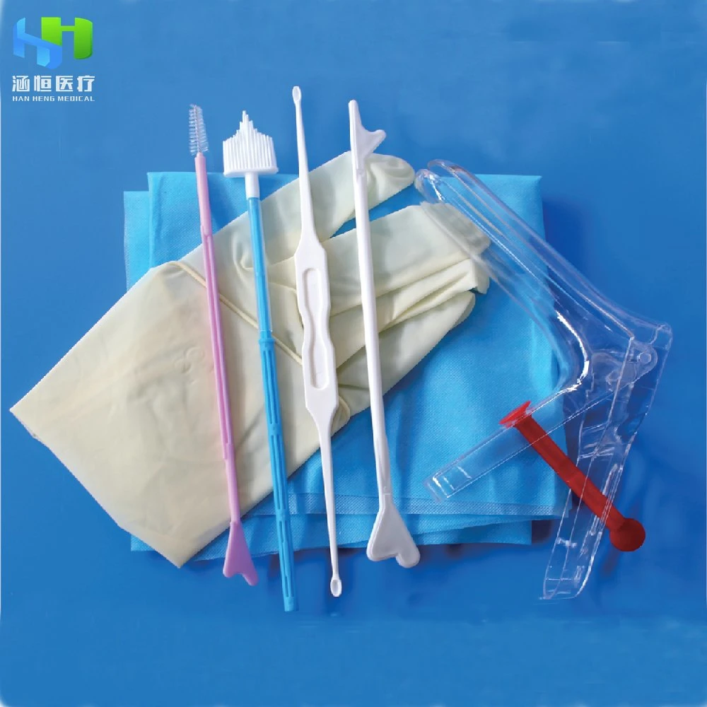 Medical Gynecological Examination Kits Femal Cervial Test Kit with CE ISO13485