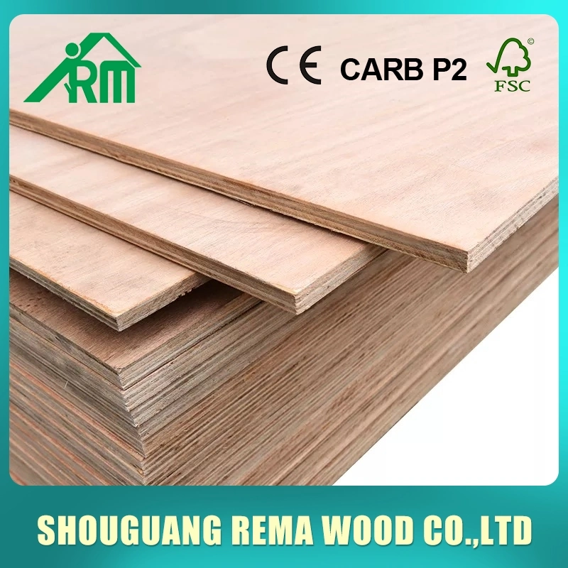 1220*2440*18mm Poplar Natural Veneer/Melamine Faced/Marine Plywood for Nigeria Kenya Market