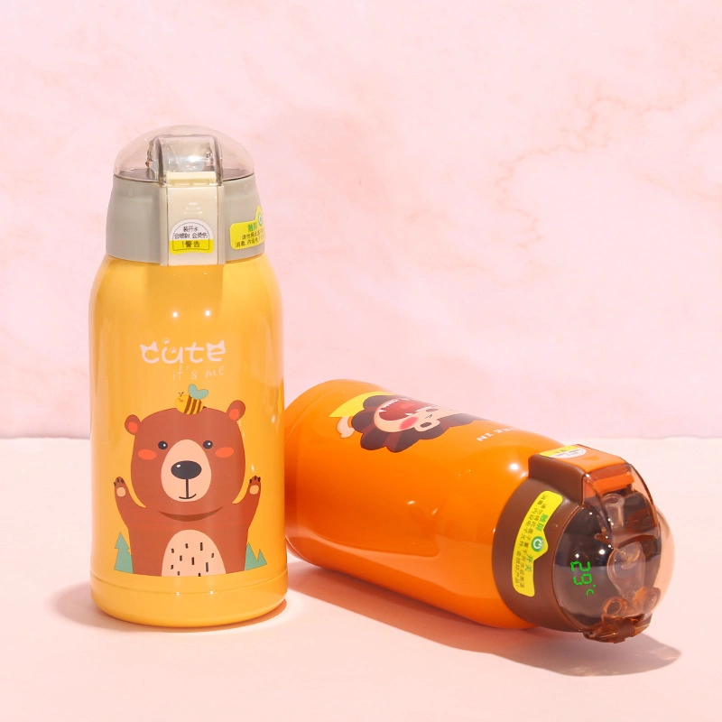 School Students Smart LED Temperature Display BPA Free 316 Stainless Steel Insulated Kids Bottle with Straw