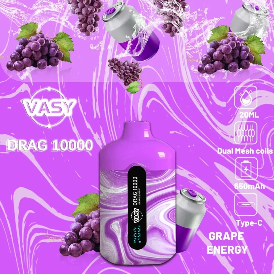 Vasy Drag 10000 Puff Zbood Personalized Snus Mini Cup 12K/10K/20K Supreme Epic+ V2 Atomizer Disposable/Chargeable Vape