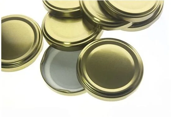 Food Grade Tinplate Customization 42mm Various Types of Metal Twist off Bottle Caps