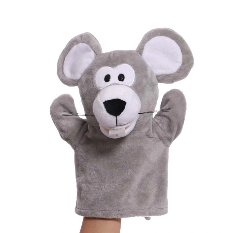 Cute Forest Stuffed Animal Plush Toy Hand Puppet Doll with Working Mouth for Kids Toy