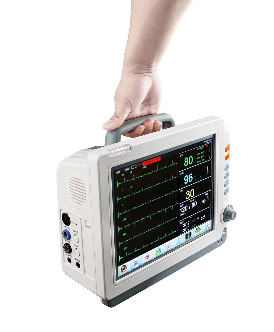 Med-PM-9000C ECG de 12 Pulgadas Portátil Monitor de Paciente Equipo Médico