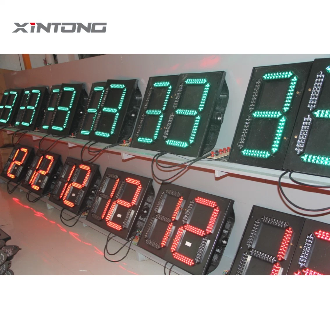 Traffic Light LED Countdown Timer 0-99s LED Count Down Timer Traffic Signal 600mm 800mm Red Yellow Green 2 Digit 3 Colors