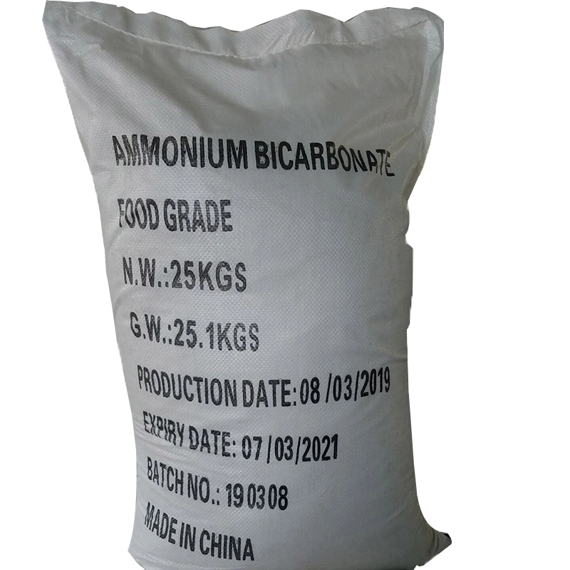 CAS 1066-33-7 des additifs alimentaires 25kg/Sac pour la boulangerie de la poudre de bicarbonate d'ammonium