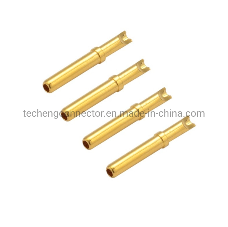 Custom High Precision CNC Gold Plating Brass Pin for Plastic Mold Component