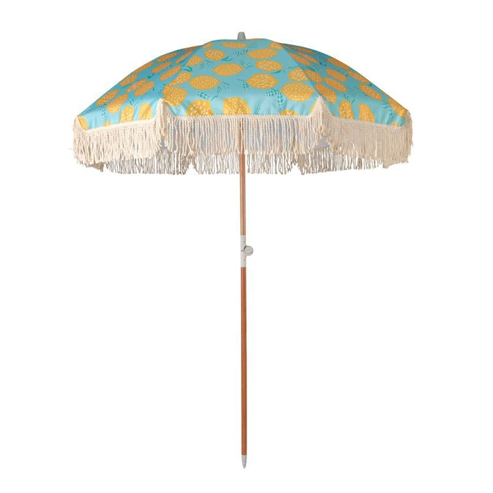 Livraison rapide parasol de plage résistant aux UV parasol de jardin pliable en acier inoxydable Parasol pour mariage de fête