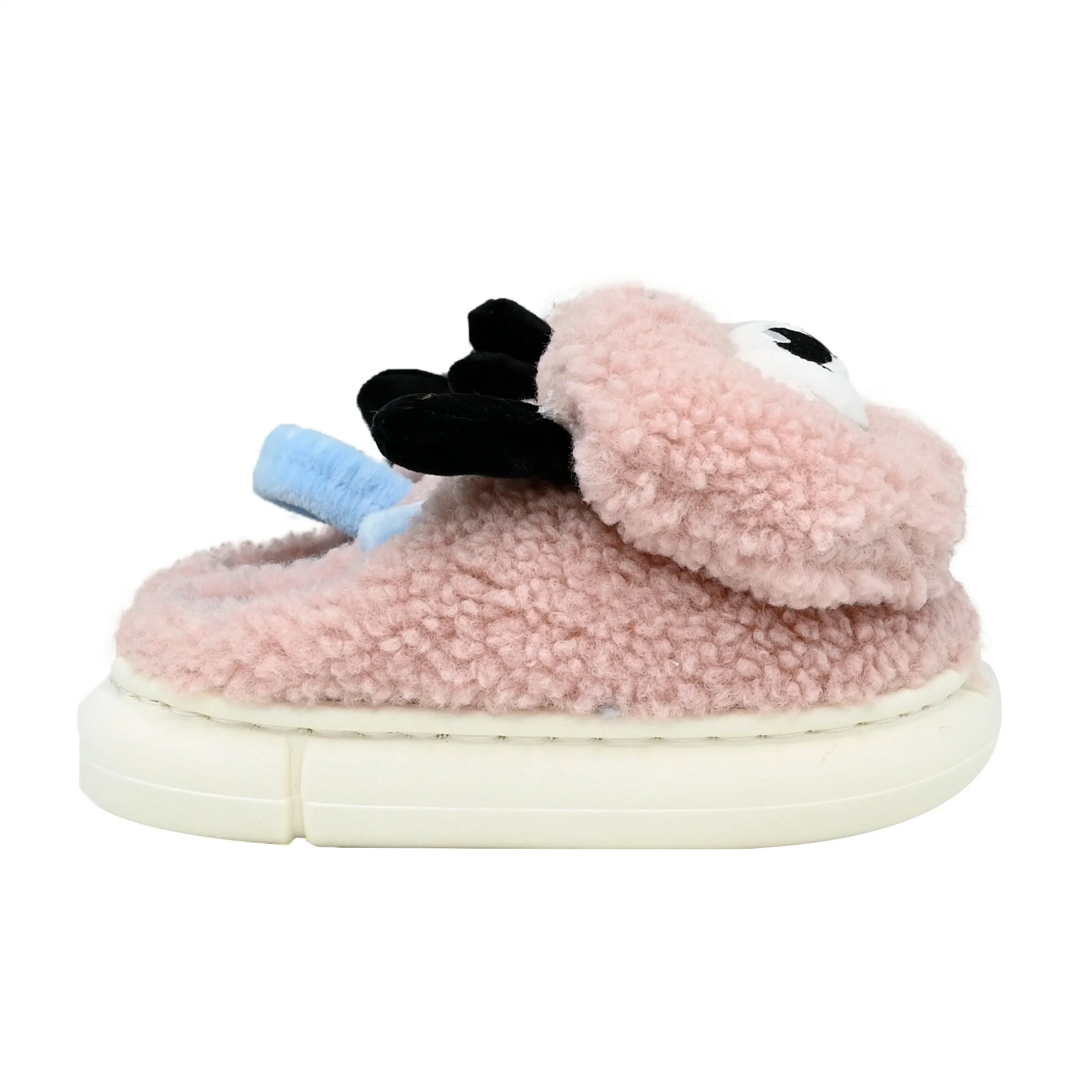 Winter New Home Indoor Warm Non-Slip Lovers Elastic Heel Band Children Slipper