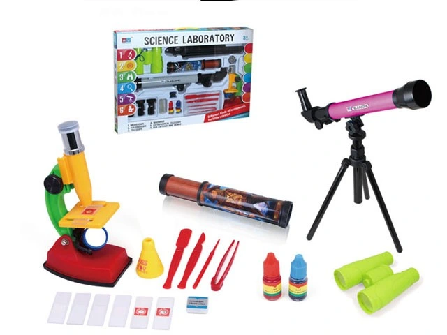 Educational Toys Stem Toys Kids Microscope Children Astronomical Telescope Science Laboratory Toys