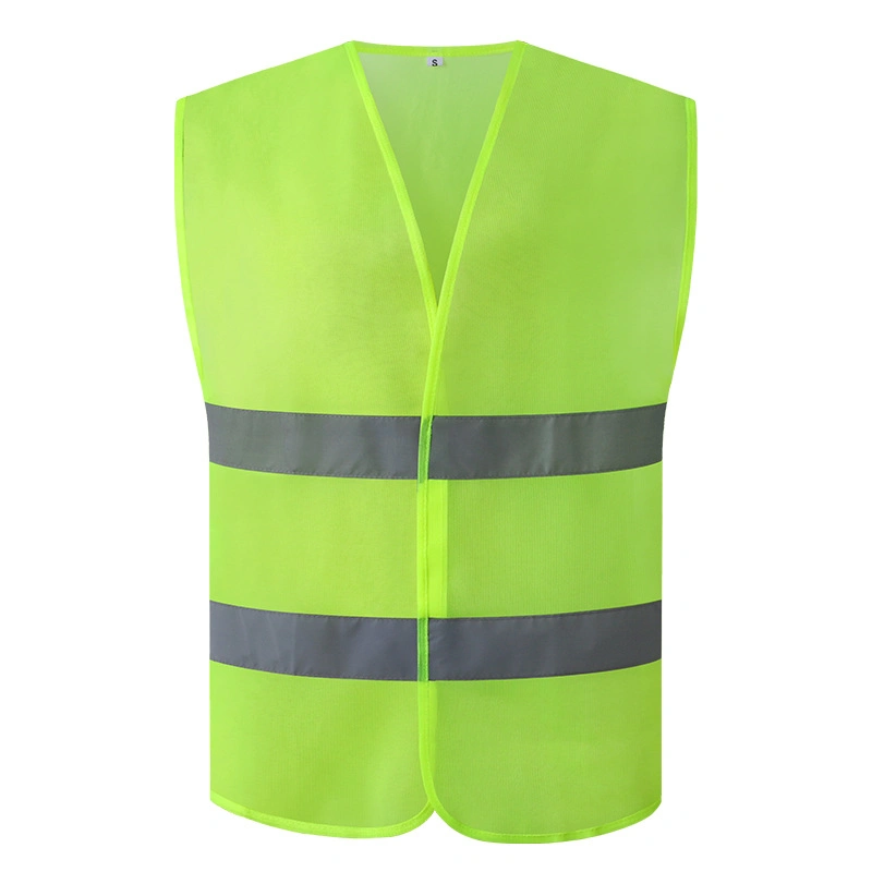 Children Red Mesh High Visibility Black Safety Vest Fabric with Pockets