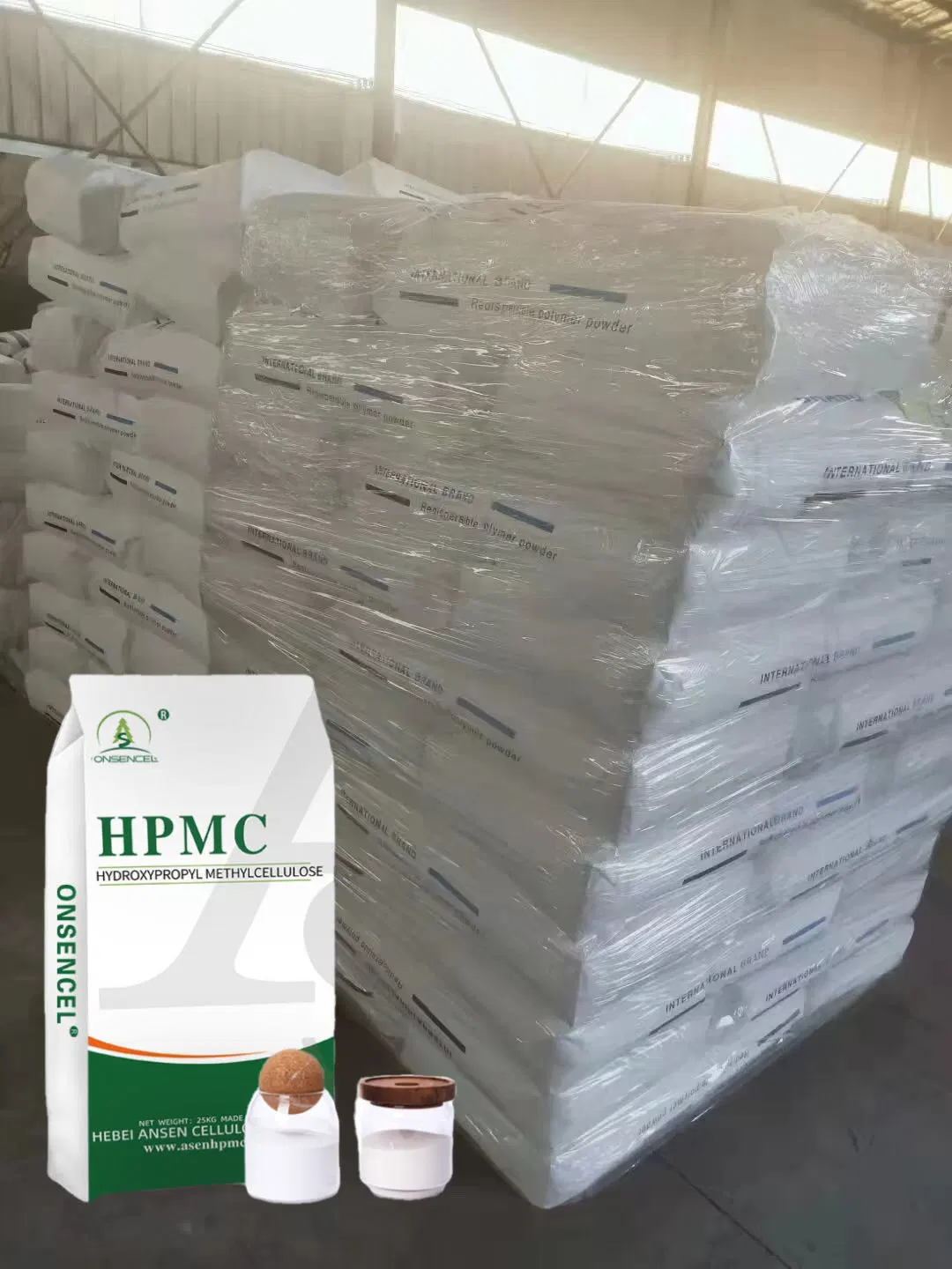 عينة مجانية من مادة السيلولوز HPMC 200000 مادة مسحوق إضافية للجبس