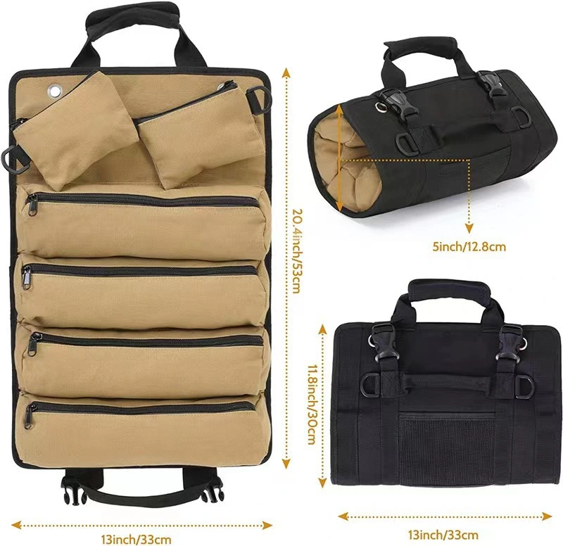 Plegable Multi-Pockets personalizada hardware de gran capacidad multimedia bolsa de herramientas