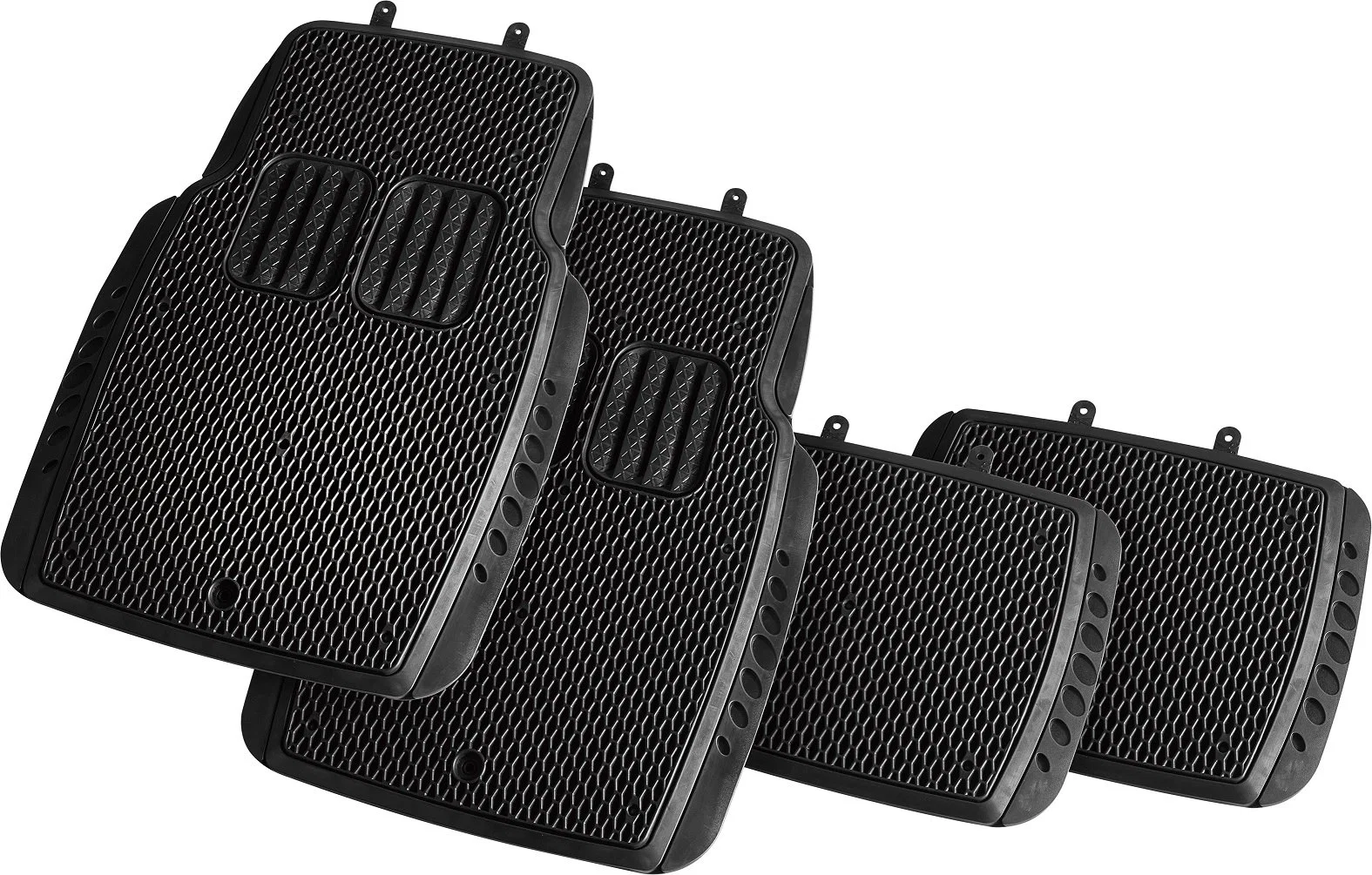 Deep Dish Net Form Car Mat Set Easy to Clean, Fit for Cars, Suvs and Trucks, Big Size Car Accessories